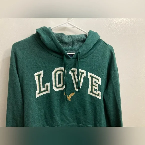 American eagle outfitters women size medium hoodie green - Picture 5 of 10